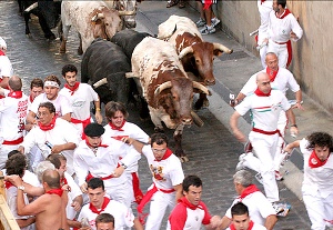 Pamplona bull run