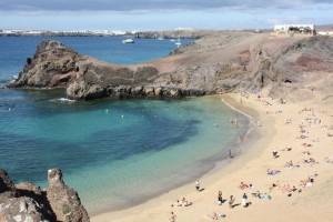 Spanish beach in June
