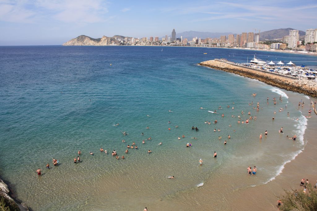 Beach of Benidorm beach, benidorm